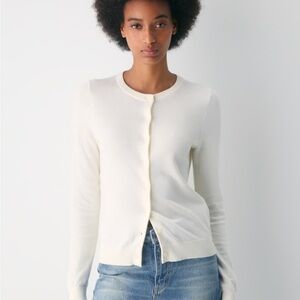 Aritzia sunday best biscotti cardigan Classic White Sweater